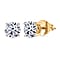 Luxuriant Diamond 1.5 Ct. Lab Grown Diamond Solitaire Stud Earrings in 9K White Gold