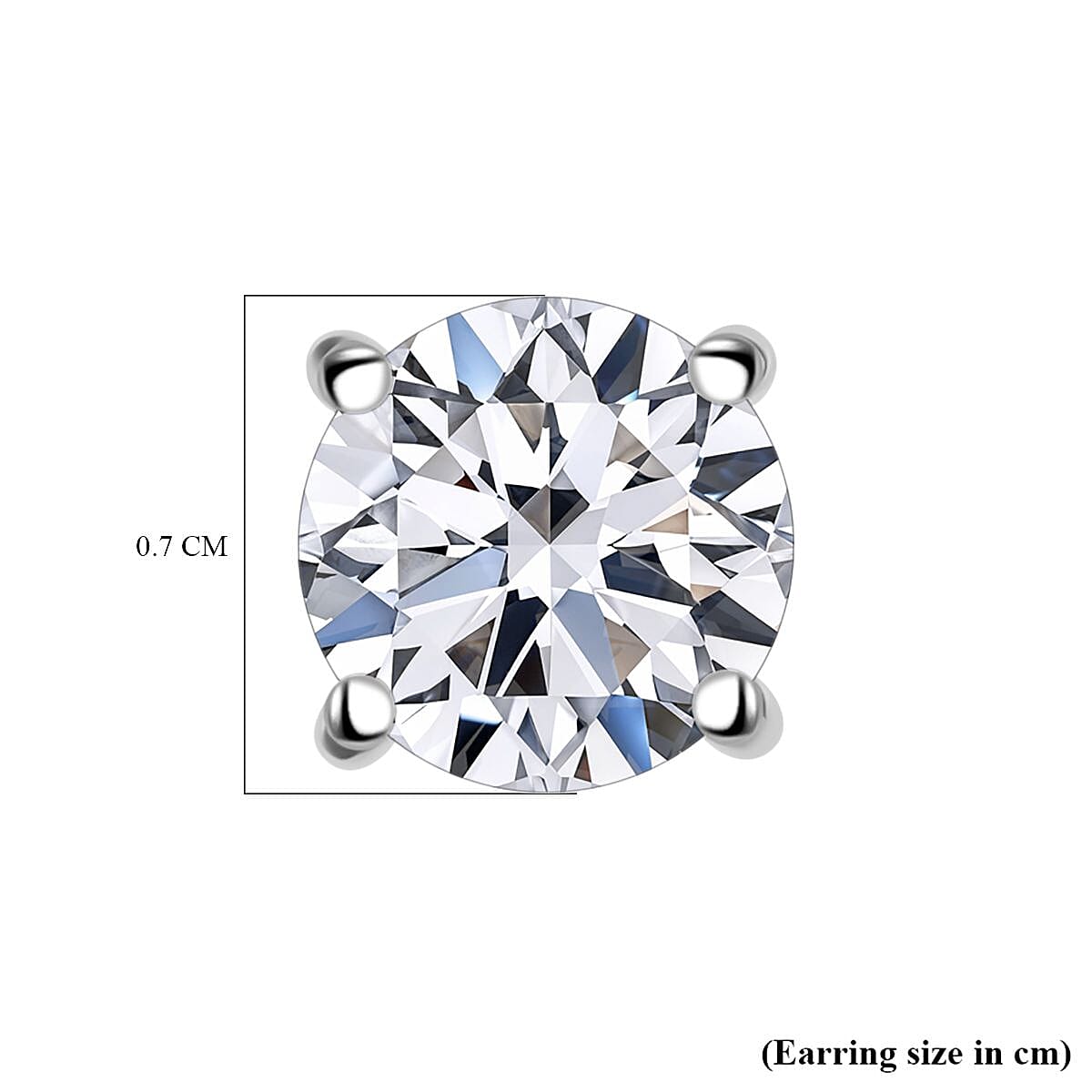 Luxuriant Diamond - 950 Platinum SGL Certified Lab Grown Diamond (VS-G-H) Solitaire Stud With Screw Back Earring 2.00 Ct. Luxuriant Diamond - 950 Platinum SGL Certified Lab Grown Diamond (VS-G-H) Solitaire Stud With Screw Back Earring 2.00 Ct.