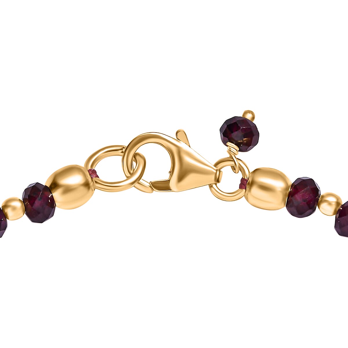 Rhodolite Garnet Bracelet (Size - 7.5) in 18K YG Plating Sterling Silver 20.0 Ct