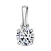 Luxuriant Diamond 0.5 Ct. Lab Grown Diamond Solitaire Pendant in 9K White Gold, SGL Certified