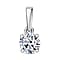 Luxuriant Diamond 0.5 Ct. Lab Grown Diamond Solitaire Pendant in 9K White Gold, SGL Certified