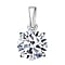 Luxuriant Diamond - 9K White Gold Lab Grown Diamond (VS-E-F) Solitaire Pendant 2.05 Ct.