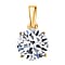 Luxuriant Diamond - 9K White Gold Lab Grown Diamond (VS-E-F) Solitaire Pendant 2.05 Ct.