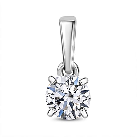 Luxuriant Diamond 18K White Gold Lab Grown Diamond SGL Certified EF, VS Solitaire Pendant