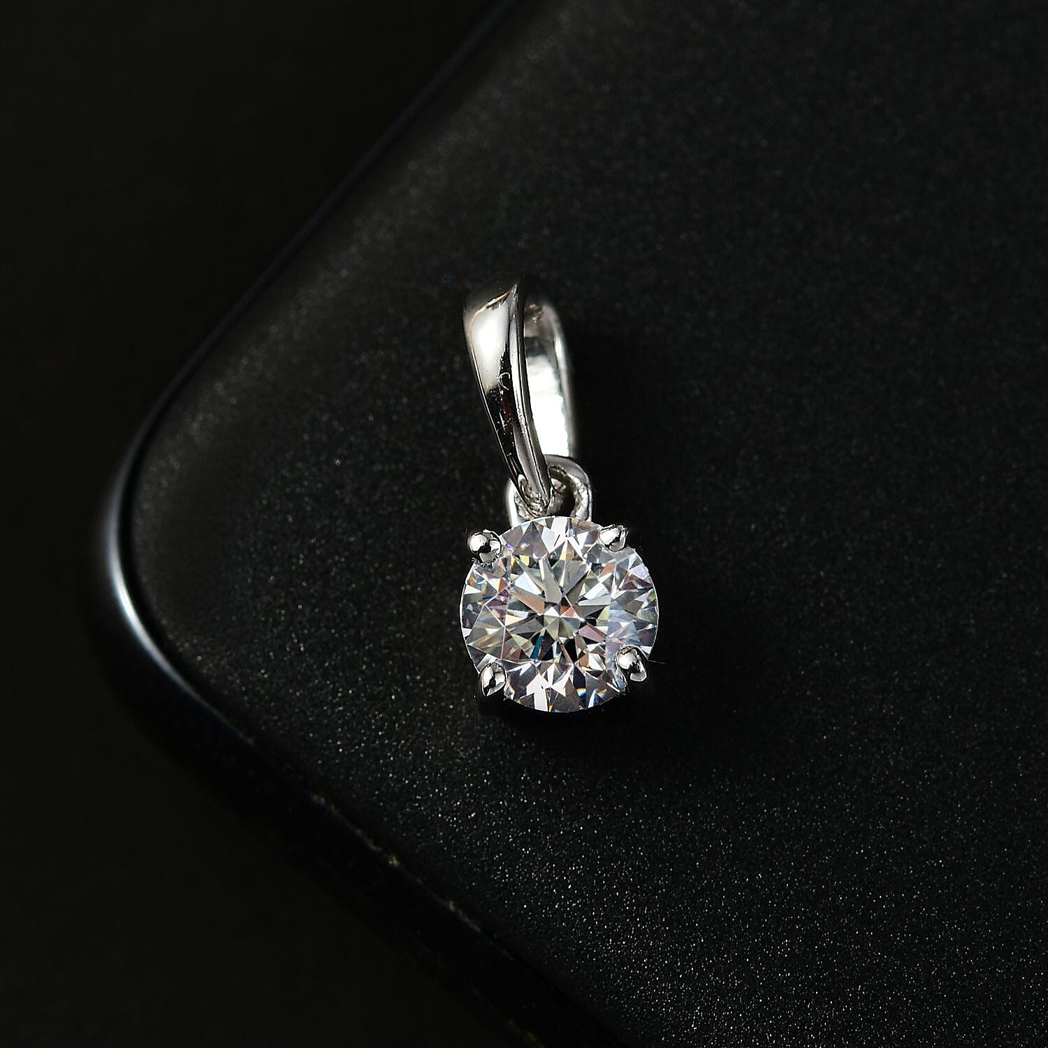 Luxuriant Diamond-0.5 Ct. Lab Grown Diamond Solitaire Pendant in 18K White Gold, SGL Certified