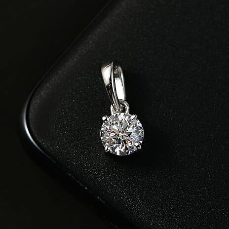 Luxuriant Diamond 18K White Gold Lab Grown Diamond SGL Certified EF, VS Solitaire Pendant