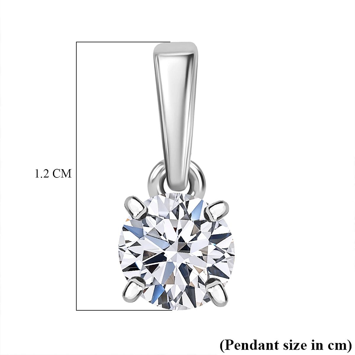Luxuriant Diamond 18K White Gold Lab Grown Diamond SGL Certified EF, VS Solitaire Pendant 0.50cts