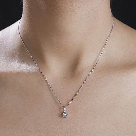 Luxuriant Diamond - 950 Platinum SGL Certified Lab Grown Diamond (VS-E-F) Solitaire Pendant