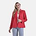 La Marey Classic Linen Blend Long Sleeves Blazer with Notched Collar