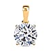 LUXURIANT 1.5 Ct. Lab Grown Diamond Solitaire Pendant in 18K Yellow Gold