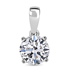 LUXURIANT 1.07 Ct. Lab Grown Diamond Solitaire Pendant in 950 Platinum, IGI Certified (VS-E/F)