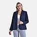 La Marey Classic Linen Blend Long Sleeves Blazer with Notched Collar