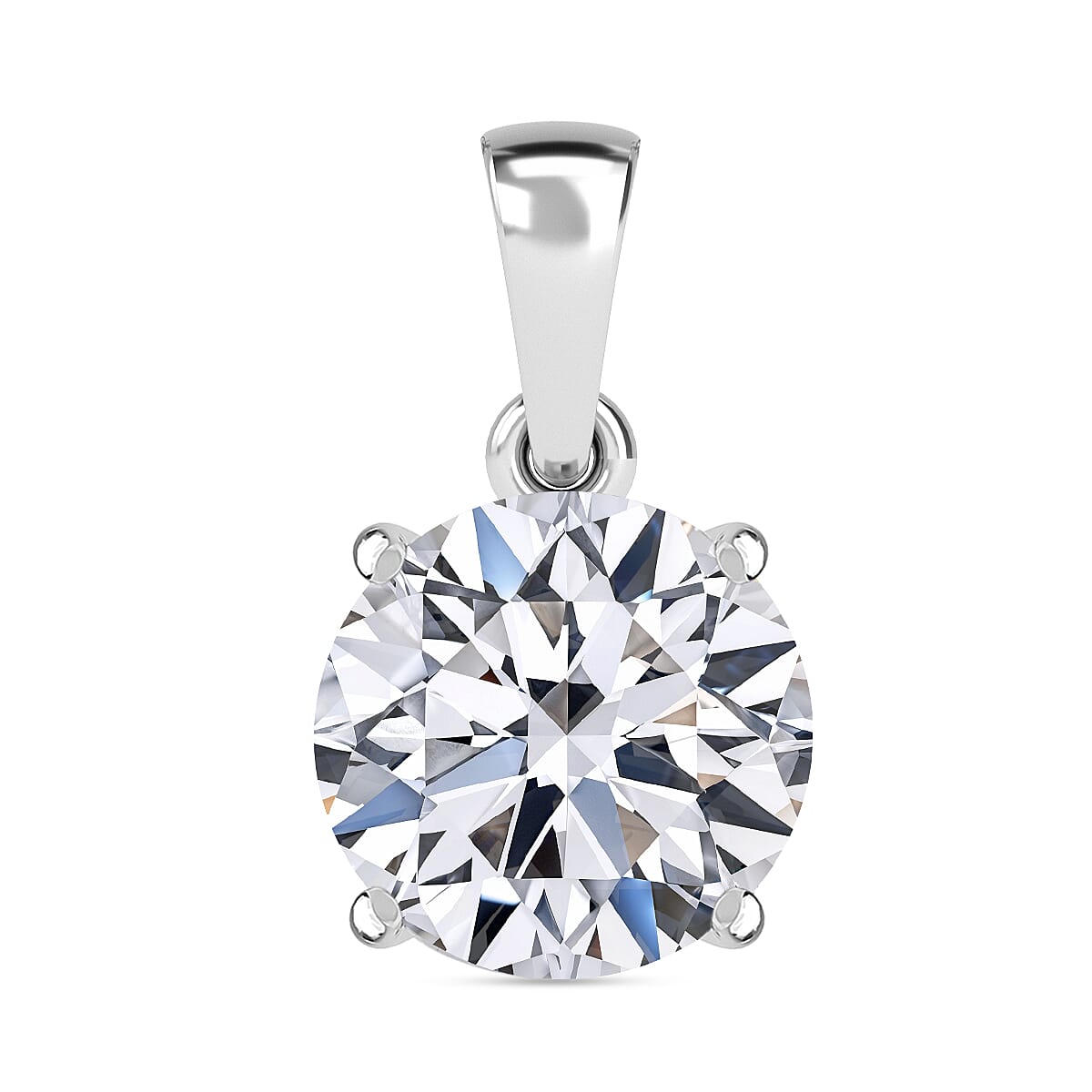 Luxuriant - 950 Platinum SGL Certified Lab Grown Diamond (VS-E-F) Solitaire Pendant 2.03 Ct.