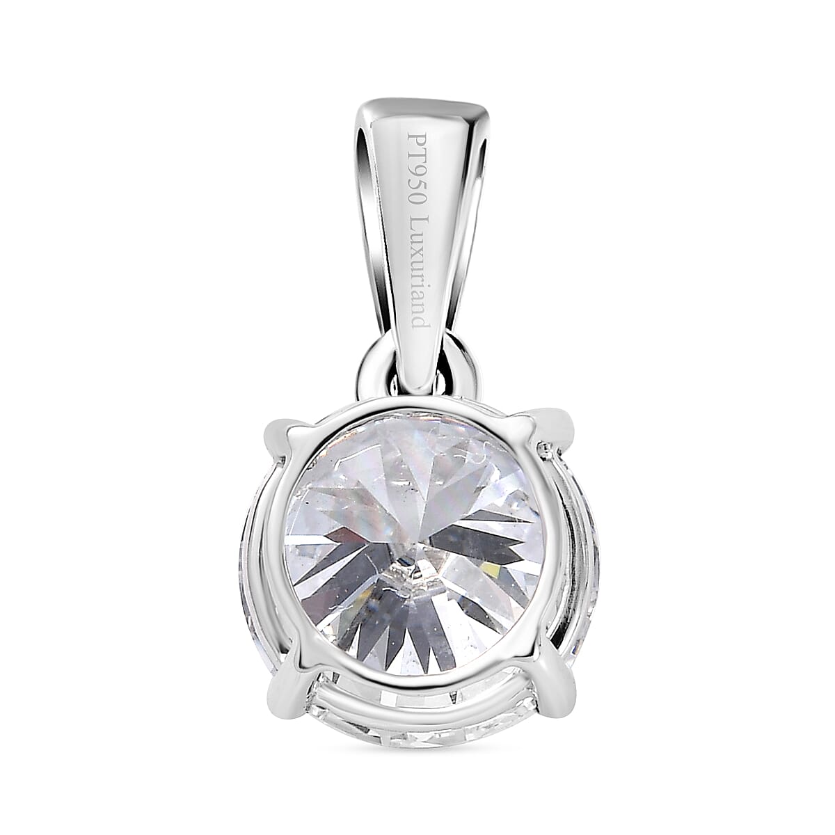 Luxuriant - 950 Platinum SGL Certified Lab Grown Diamond (VS-E-F) Solitaire Pendant 2.03 Ct.
