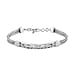 Sterling Silver Bracelet (Size - 7.5) with T - Bar Clasp, Silver Wt. 15.50 Gms.