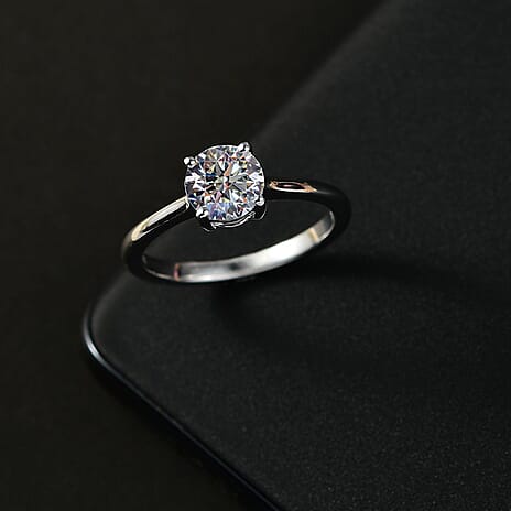 Luxuriant Diamond - 18K White Gold Lab Grown Diamond (VS-E-F) SGL Certified Solitaire Ring 1.00 Ct.