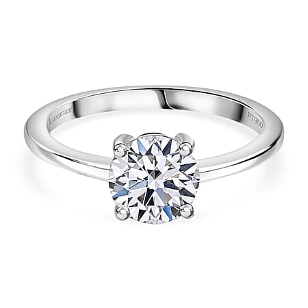 Luxuriant Diamond - 18K White Gold Lab Grown Diamond EF, VS Solitaire Ring 1.04 ct.