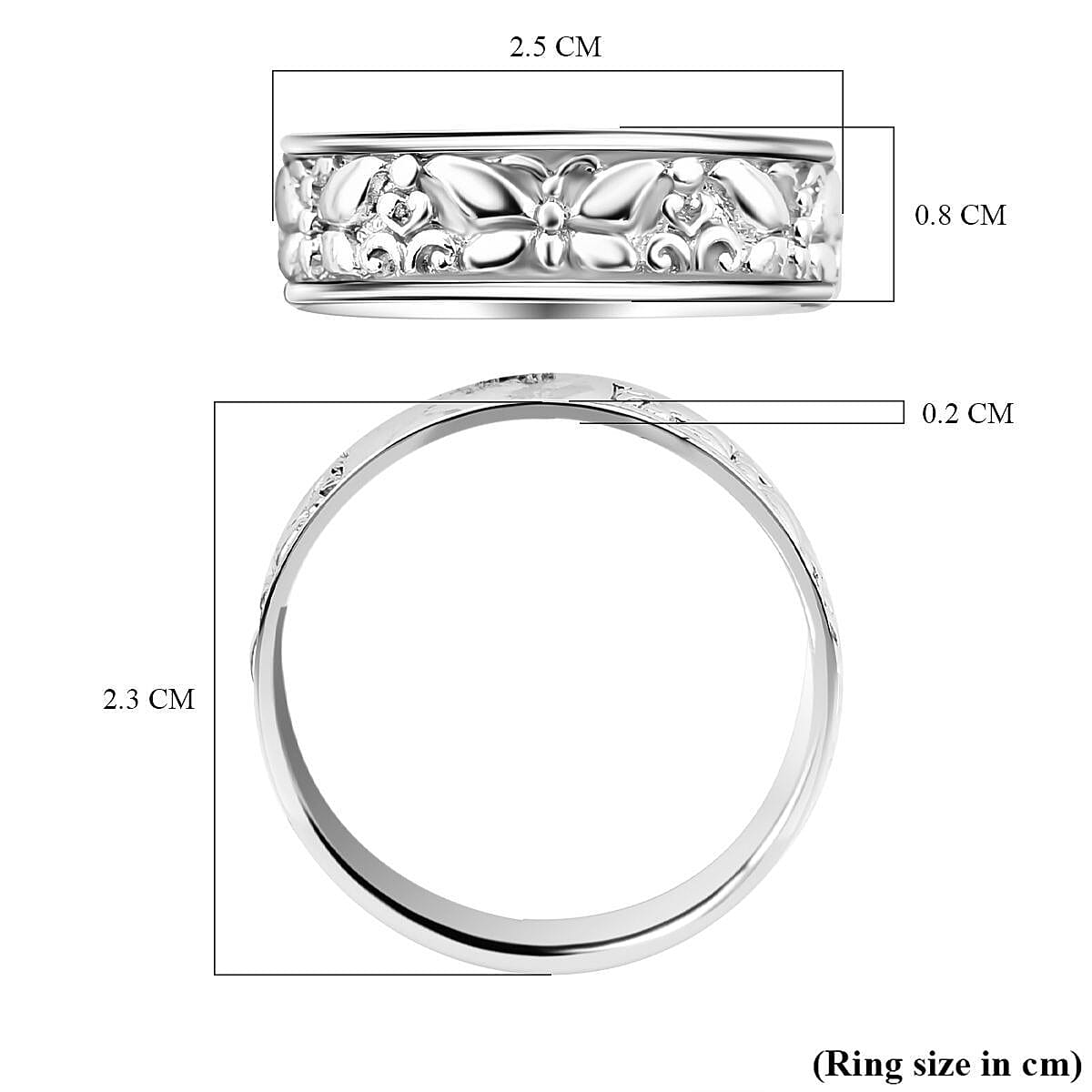 Band Ring in Sterling Silver