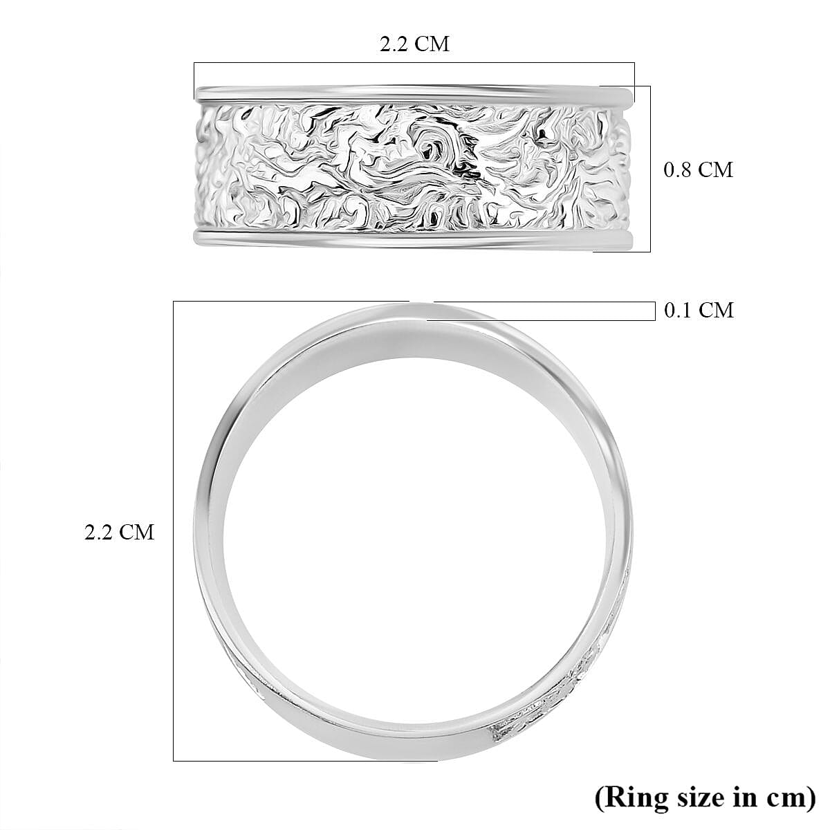 Band Ring in Sterling Silver