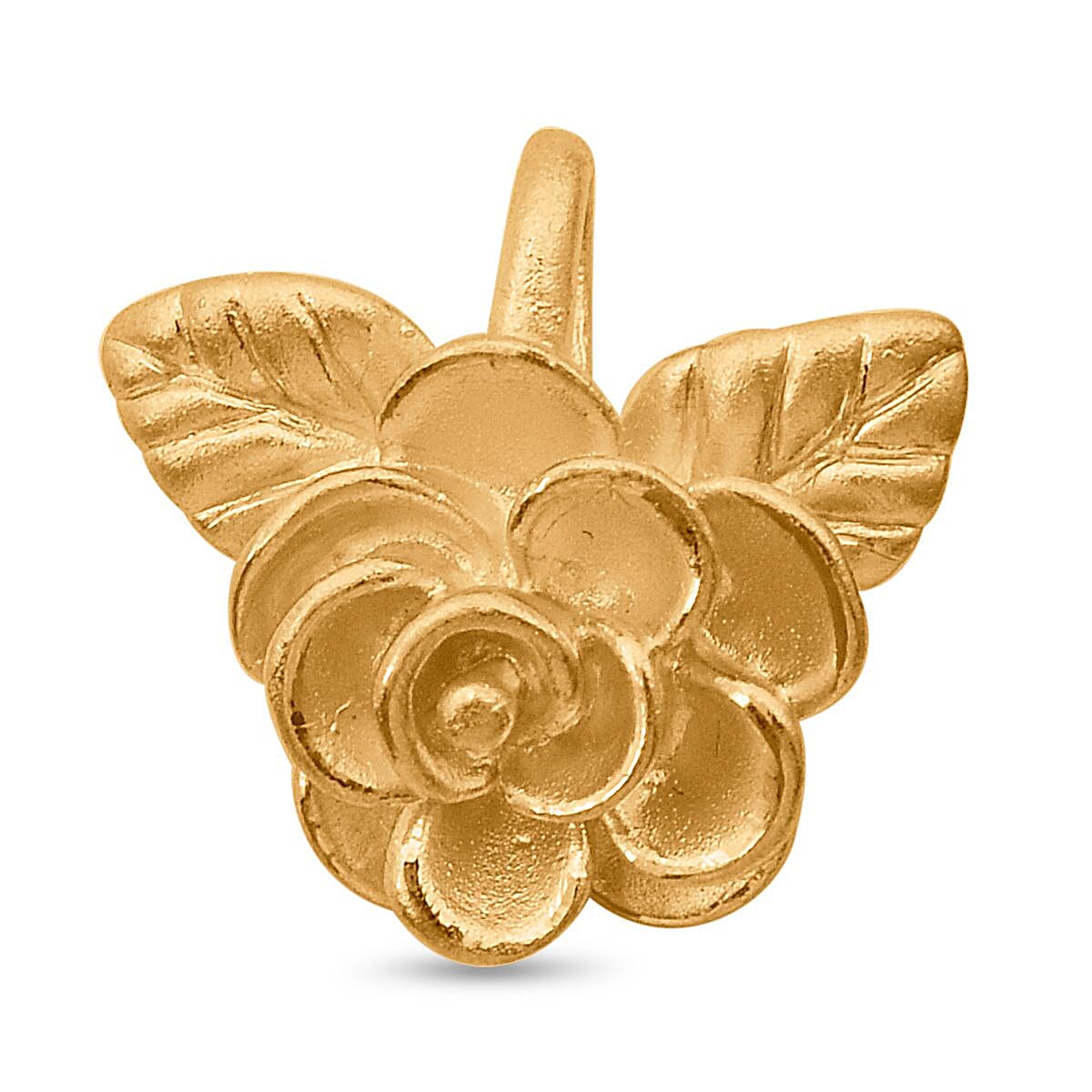 24K (99.99% Purity) Yellow Gold Flower Pendant