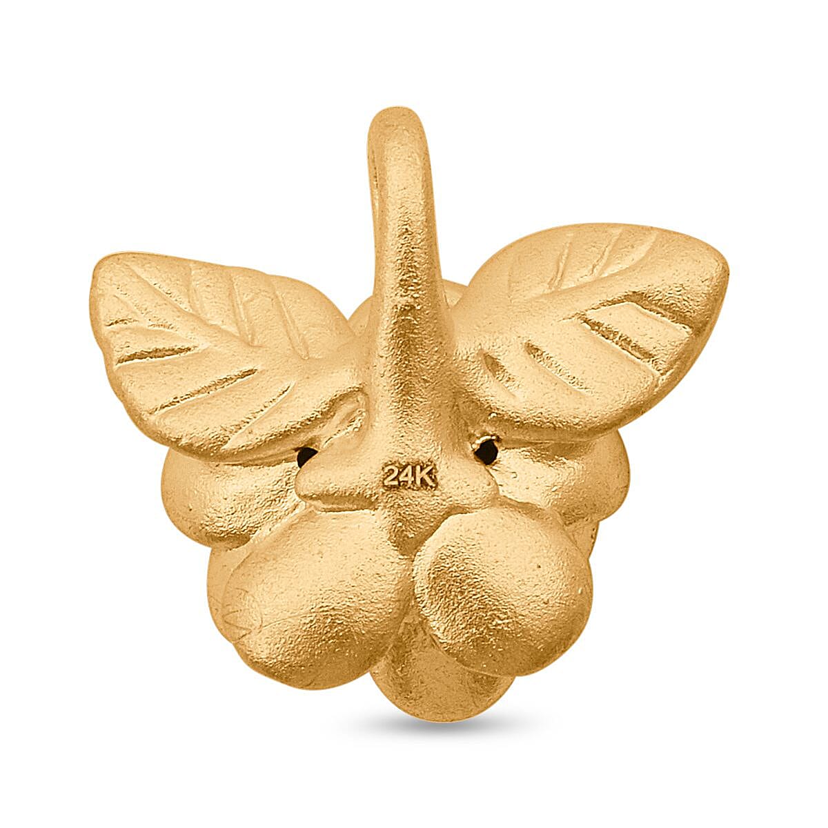 24K (99.99% Purity) Yellow Gold Flower Pendant