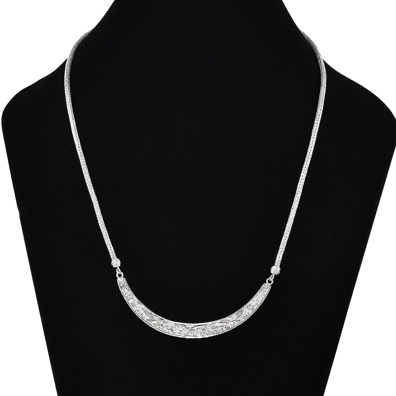 Sterling Silver Necklace (Size - 20) with T - Bar Clasp, Silver Wt. 27.56 Gms.
