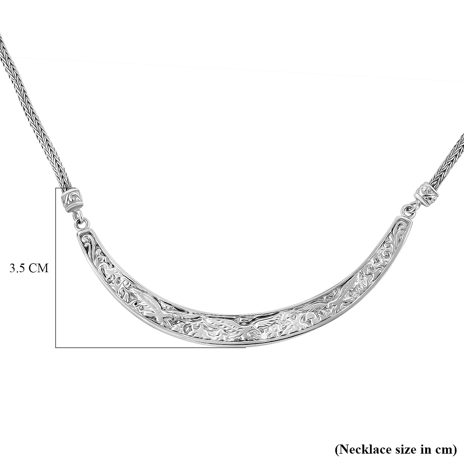 Sterling Silver Necklace (Size - 20) with T - Bar Clasp, Silver Wt. 27.56 Gms.