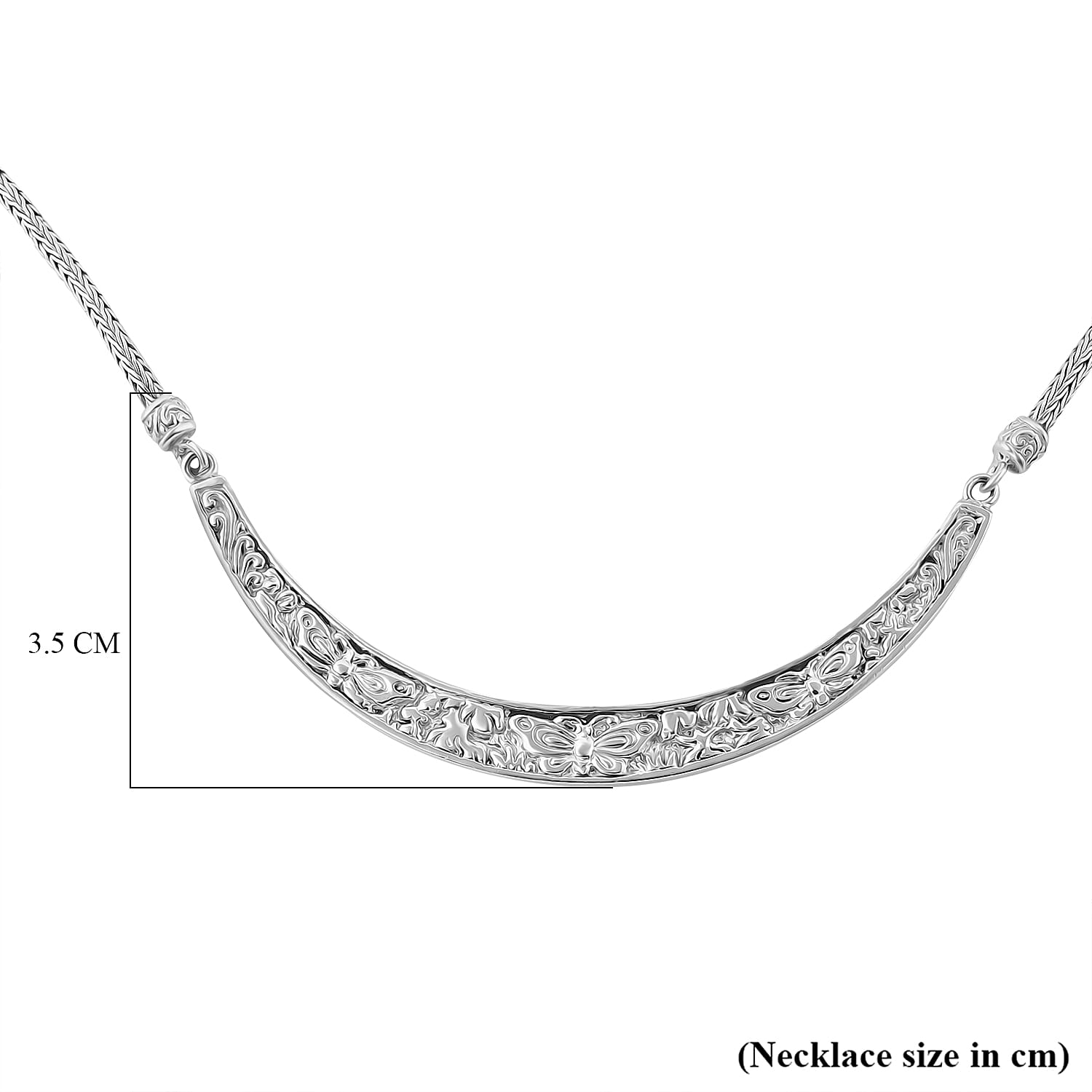 Sterling Silver Necklace (Size - 20) with T - Bar Clasp, Silver Wt. 25.06 Gms. Sterling Silver Necklace (Size - 20) with T - Bar Clasp, Silver Wt. 25.06 Gms.
