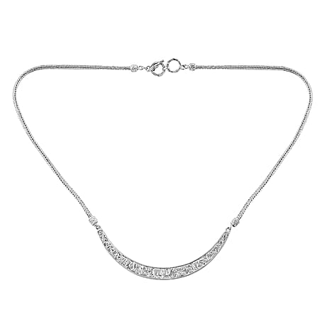 Sterling Silver Necklace (Size - 20) with T - Bar Clasp, Silver Wt. 26.90 Gms.