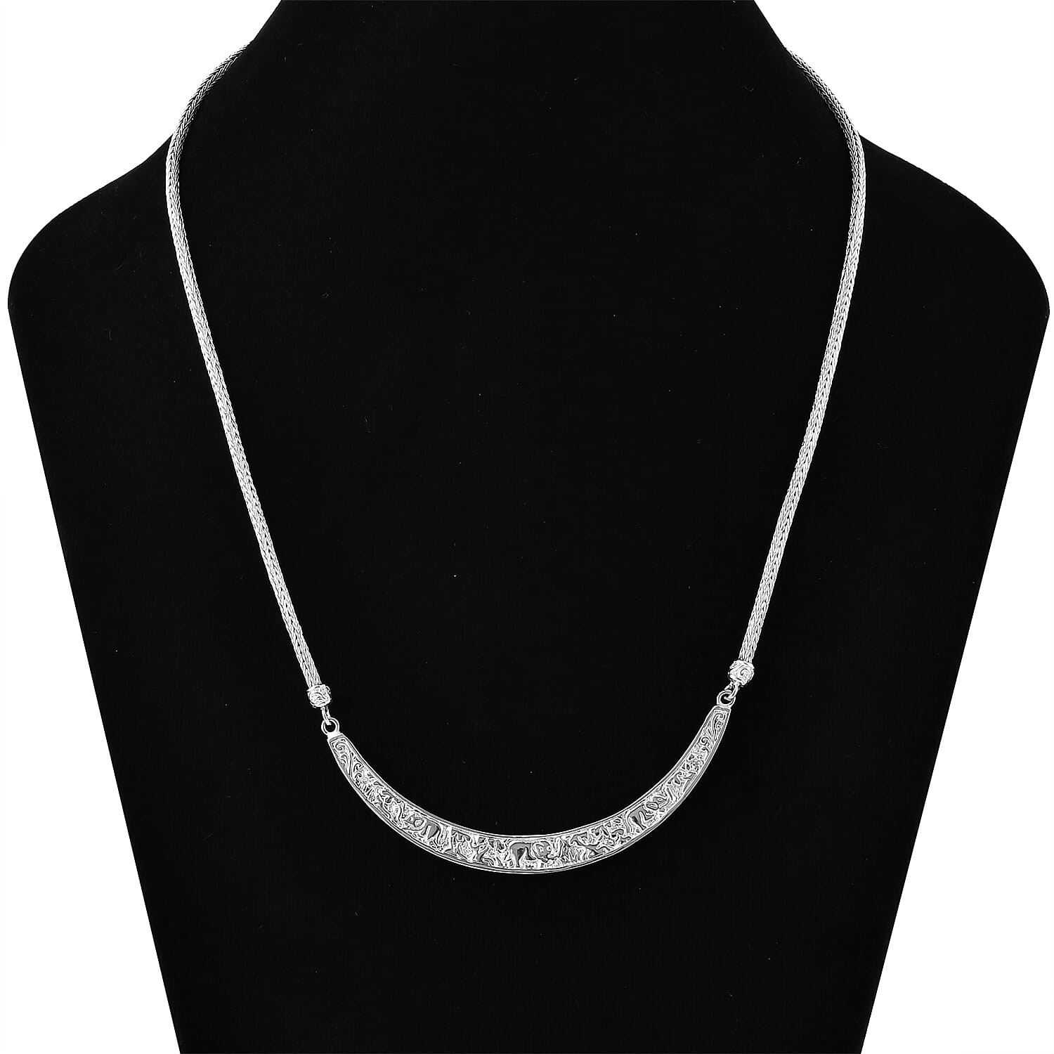 Sterling Silver Necklace (Size - 20) with T - Bar Clasp, Silver Wt. 26.90 Gms.