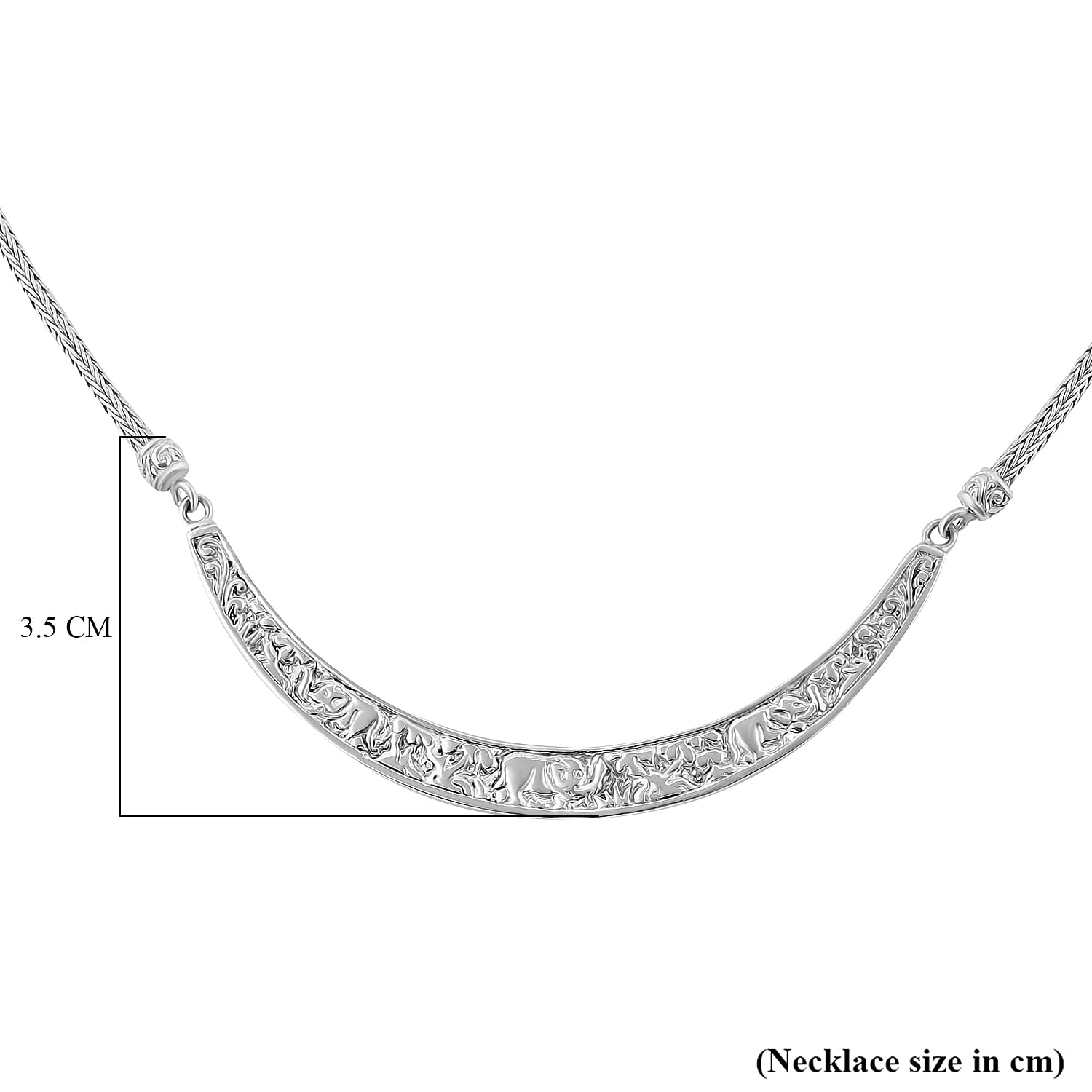 Sterling Silver Necklace (Size - 20) with T - Bar Clasp, Silver Wt. 26.90 Gms.