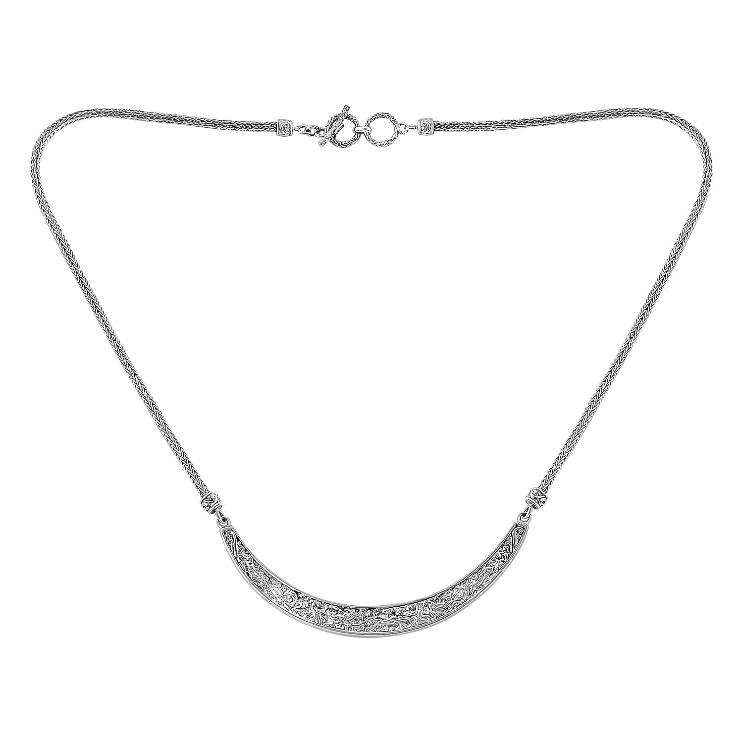Sterling Silver Necklace (Size - 20) with T - Bar Clasp, Silver Wt. 26.53 Gms.