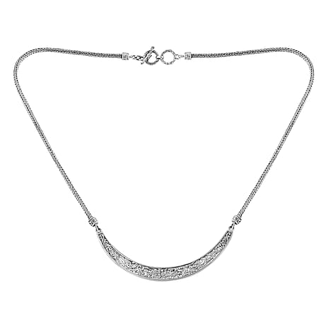 Sterling Silver Necklace (Size - 20) with T - Bar Clasp, Silver Wt. 26.53 Gms.