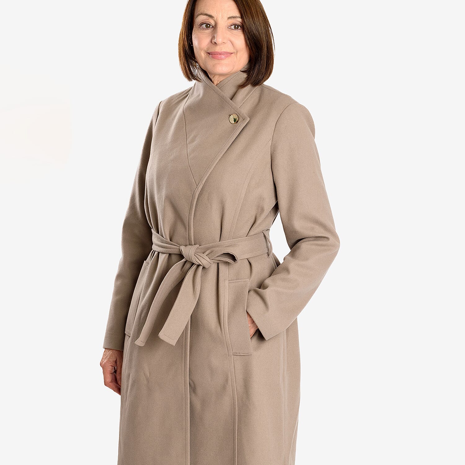 Close Out Deal Knitted Belted Coat Close Out Deal Knitted Belted Coat