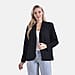 La Marey Classic Linen Blend Long Sleeves Blazer with Notched Collar