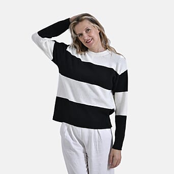https://tjcuk.sirv.com/Products/79/5/7957312/La-Marey-Striped-Jumper-Size-65x1-cm-Black-White-Black_7957312_2.jpg?w=342&h=342