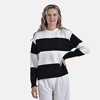 https://tjcuk.sirv.com/Products/79/5/7957312/La-Marey-Striped-Jumper-Size-65x1-cm-Black-White-Black_7957312_3.jpg?w=342&h=342