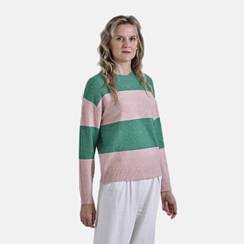 https://tjcuk.sirv.com/Products/79/5/7957317/La-Marey-Striped-Jumper-Size-16-to-18-Pink-Green_7957317_2.jpg?w=342&h=342