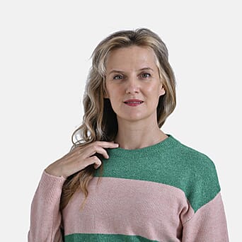 https://tjcuk.sirv.com/Products/79/5/7957317/La-Marey-Striped-Jumper-Size-16-to-18-Pink-Green_7957317_4.jpg?w=342&h=342