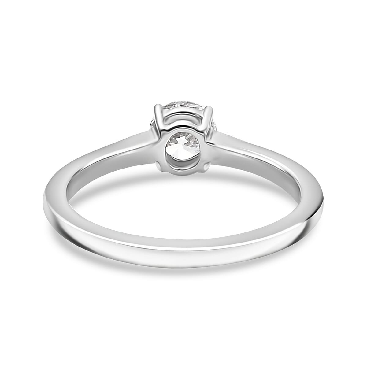 Luxuriant Diamond - 950 Platinum SGL Certified Lab Grown Diamond (VS-E-F) Solitaire Ring 0.50 Ct, Platinum Wt. 3.70 Gms