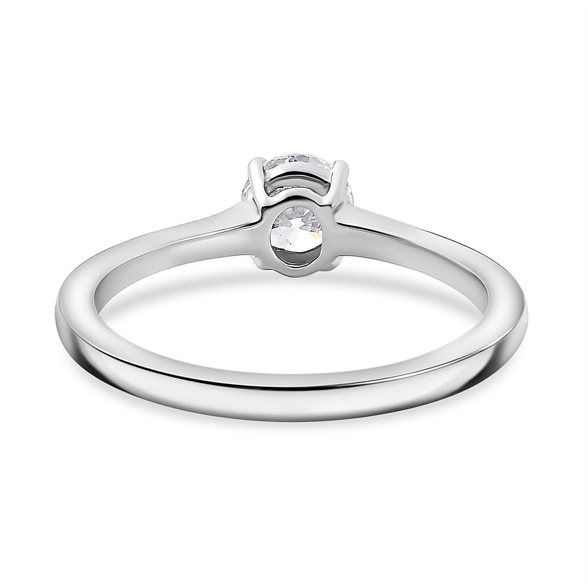 Luxuriant - 9K White Gold SGL Certified Lab Grown Diamond (VS-EF) Solitaire Ring 0.50 Ct. Luxuriant - 9K White Gold SGL Certified Lab Grown Diamond (VS-EF) Solitaire Ring 0.50 Ct.