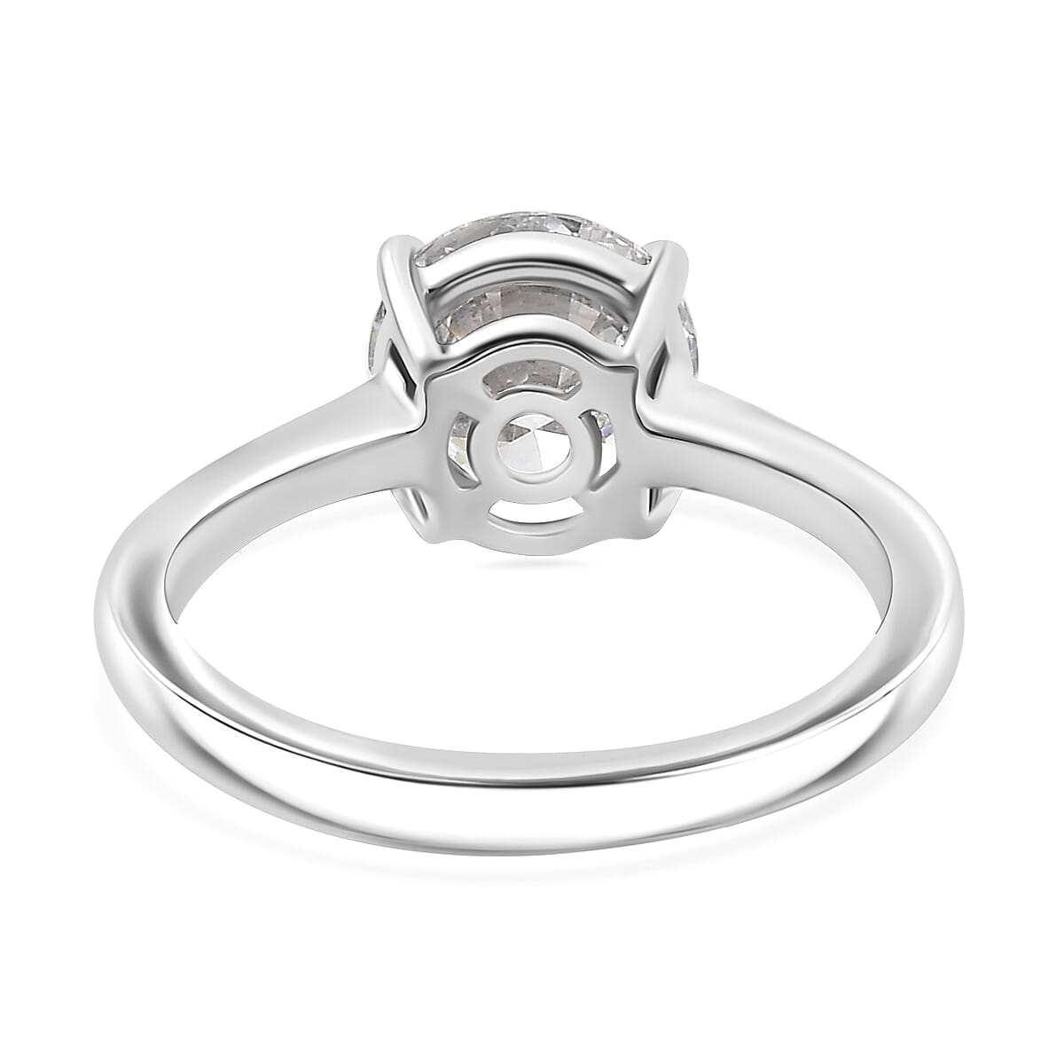 Luxuriant 950 Platinum SGL Certified Lab Grown Diamond (VS-EF) Solitaire Ring 2.04 Ct, Platinum Wt. 4.59 Gms.