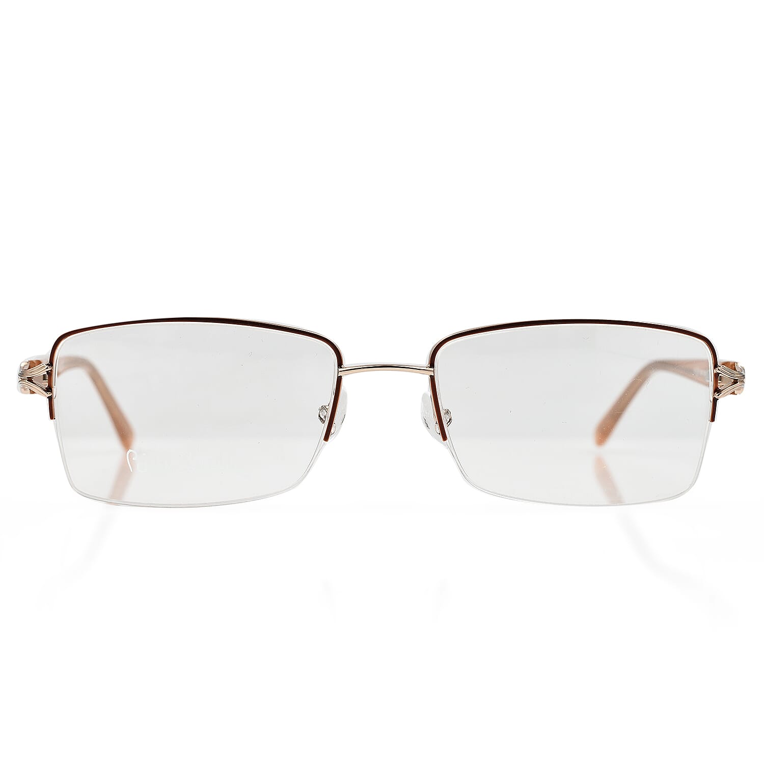 One Time Closeout - Limited Edition Crystal Studded Pierre Cardin Reading Glasses - (Power - 3) - Gold Black