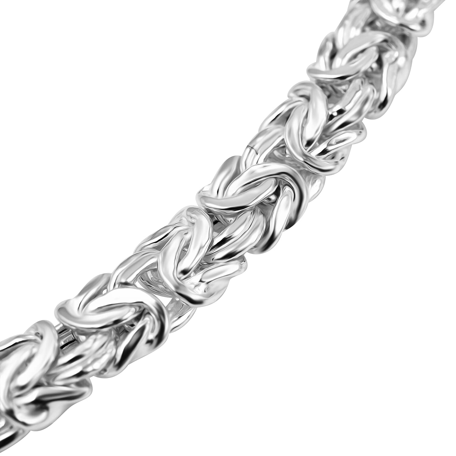 Biggest Closeout Deal- Sterling Silver Handmade Byzantine Necklace (Size - 20) 33 gram