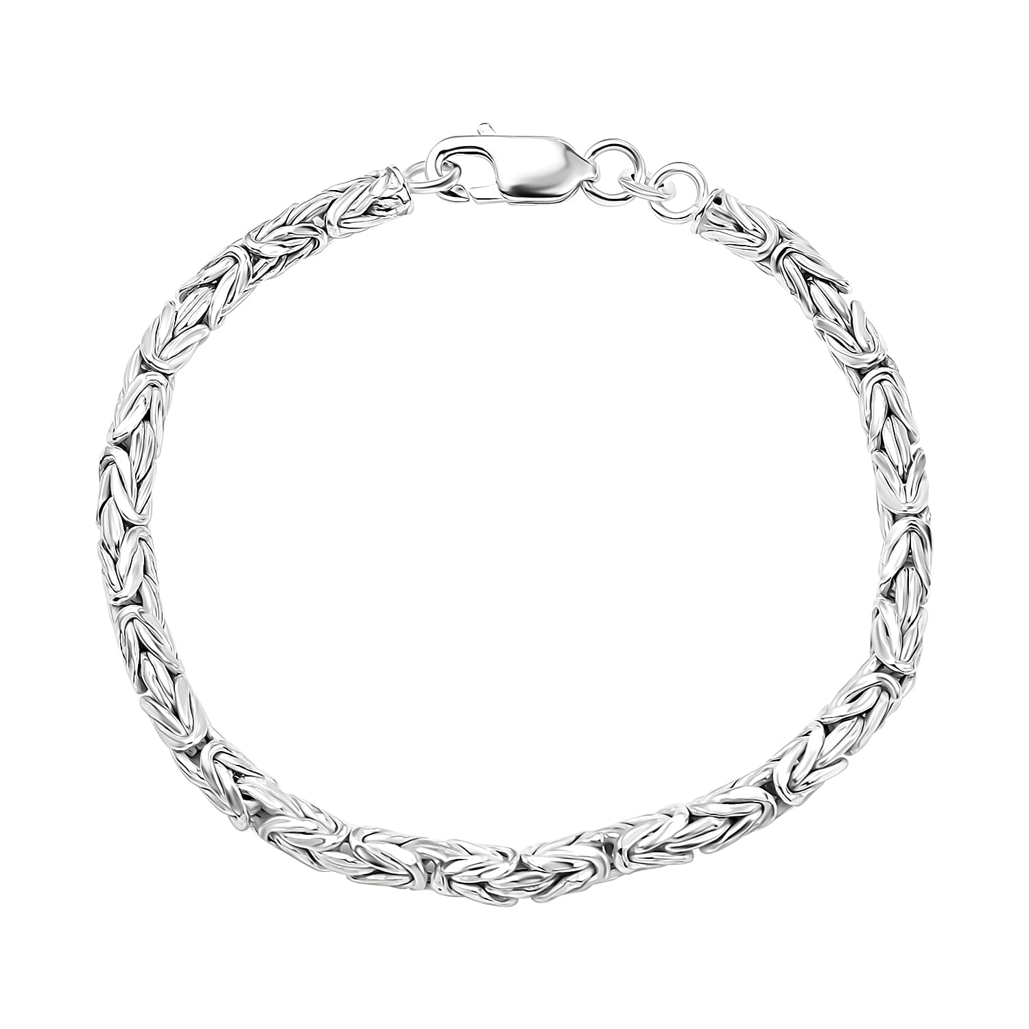 Biggest Close Out Deal- Sterling Silver Byzanite Bracelet With Lobster Calsp (Size - 7.5)
