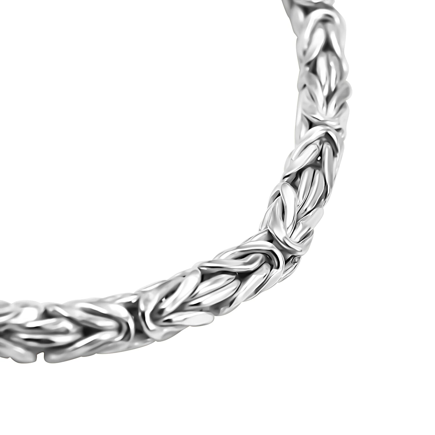 Biggest Close Out Deal- Sterling Silver Byzanite Bracelet With Lobster Calsp (Size - 7.5)