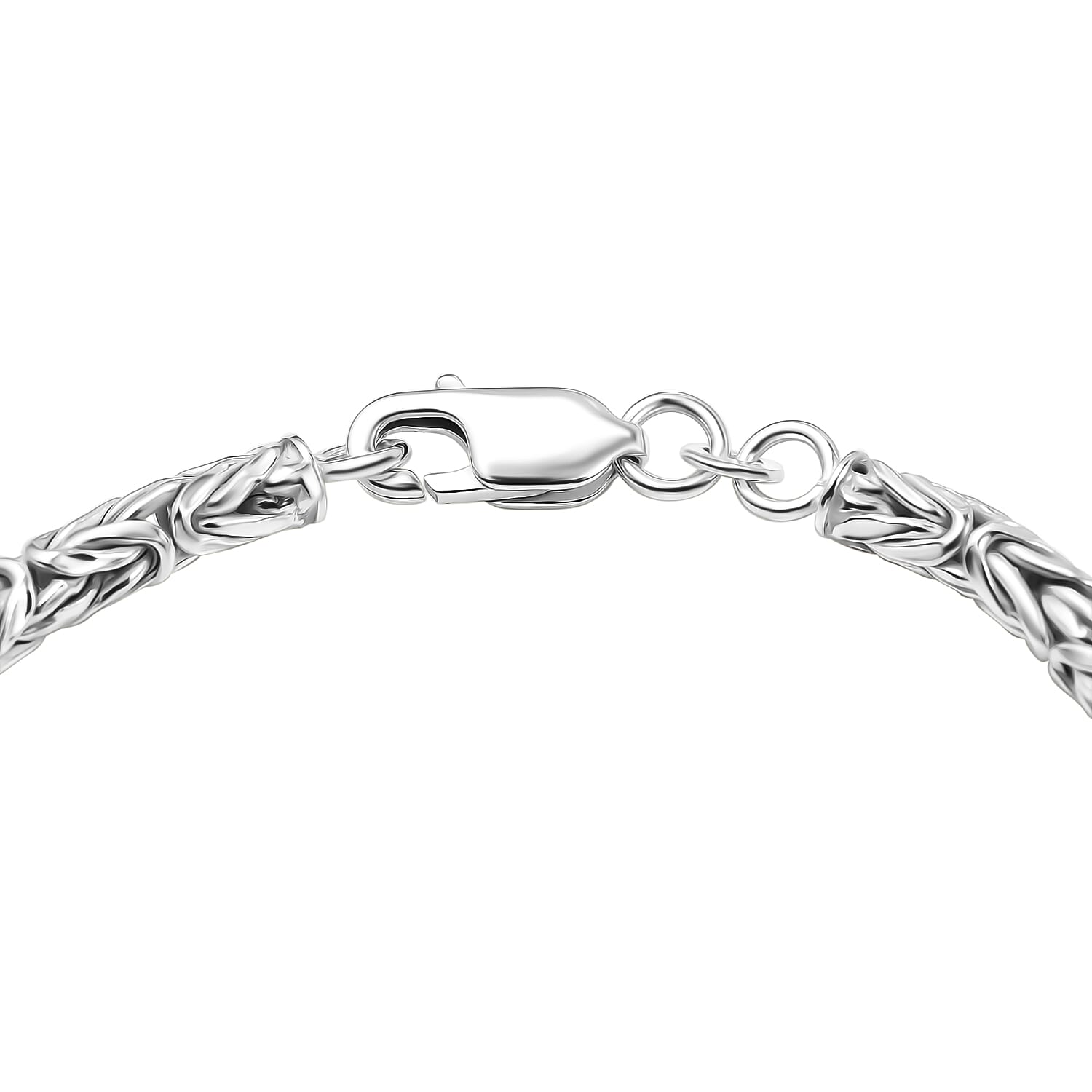 Biggest Close Out Deal- Sterling Silver Byzanite Bracelet With Lobster Calsp (Size - 7.5)