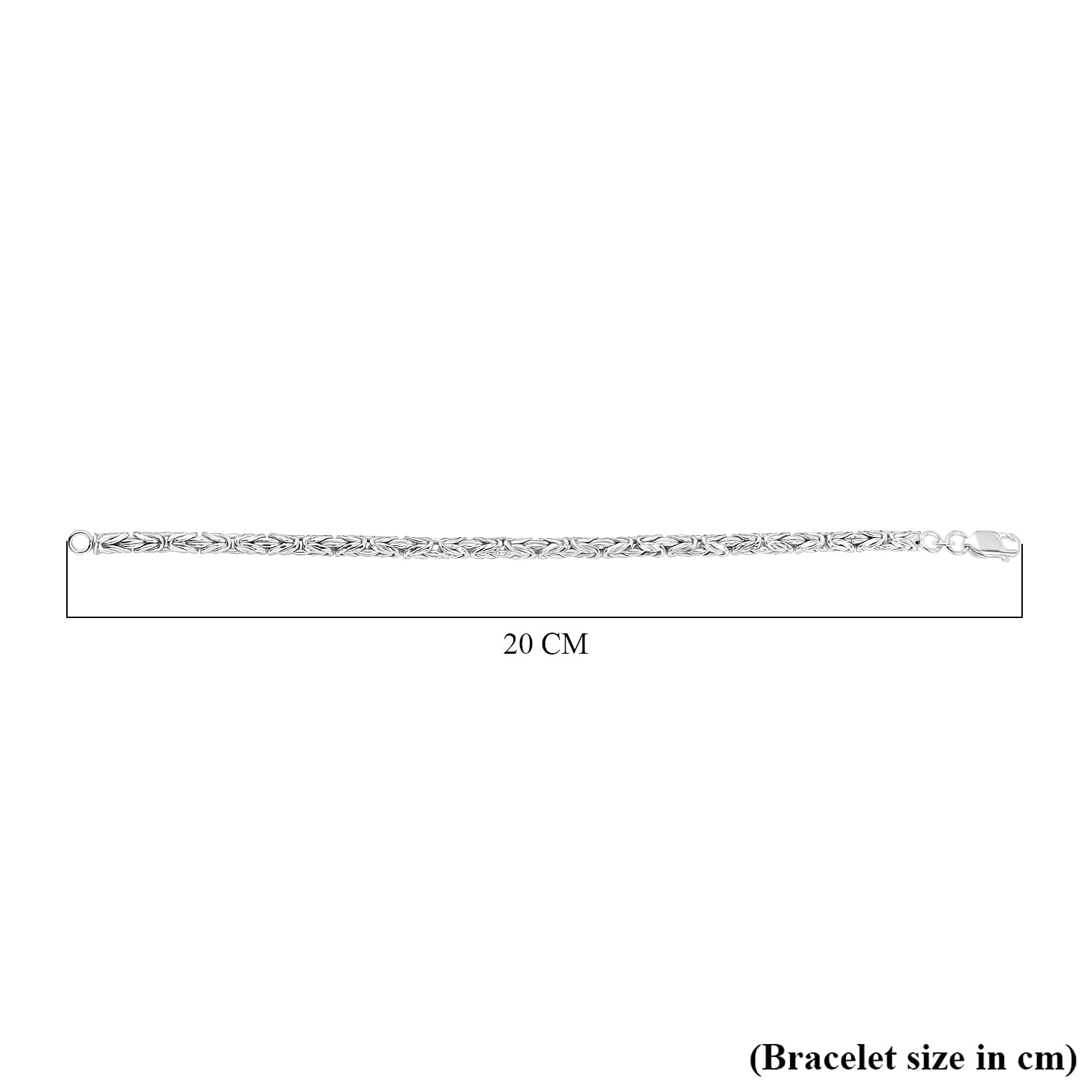 Biggest Close Out Deal- Sterling Silver Byzanite Bracelet With Lobster Calsp (Size - 7.5)