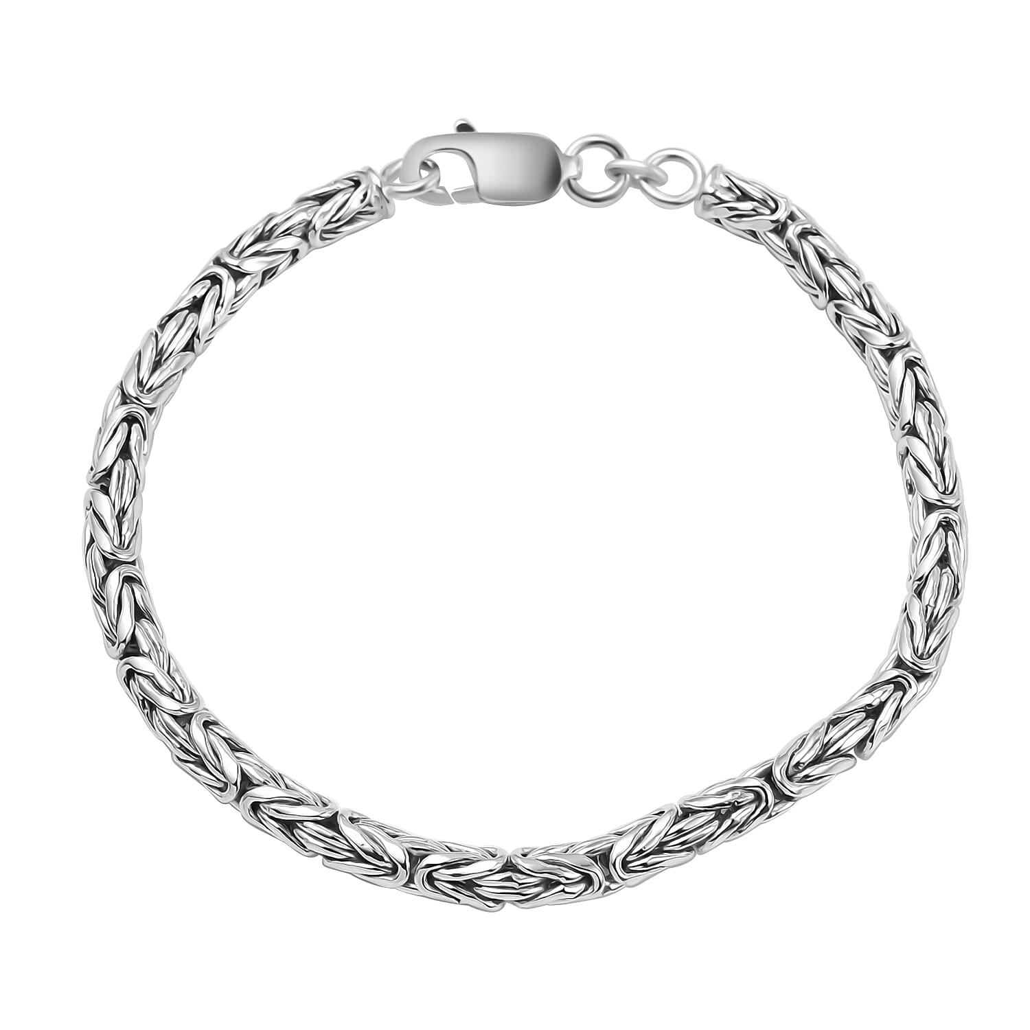 Biggest Close Out Deal- Sterling Silver Byzanite Bracelet With Lobster Calsp (Size - 7.5)