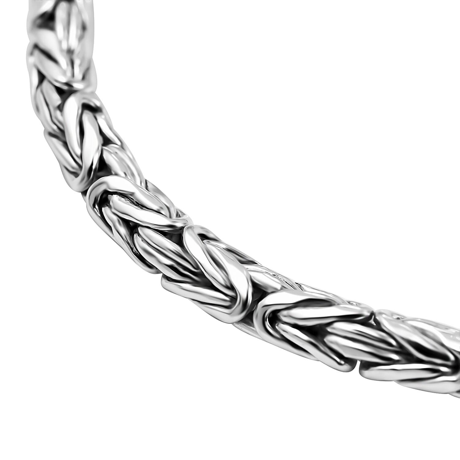 Biggest Close Out Deal- Sterling Silver Byzanite Bracelet With Lobster Calsp (Size - 7.5)